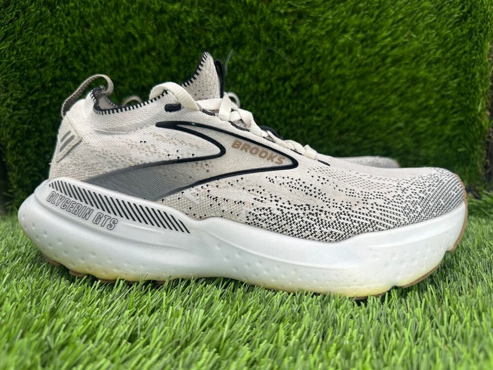 Brooks Glycerin StealthFit GTS 21 1204111B135 Athletic Sneaker Women 8 Gray Knit